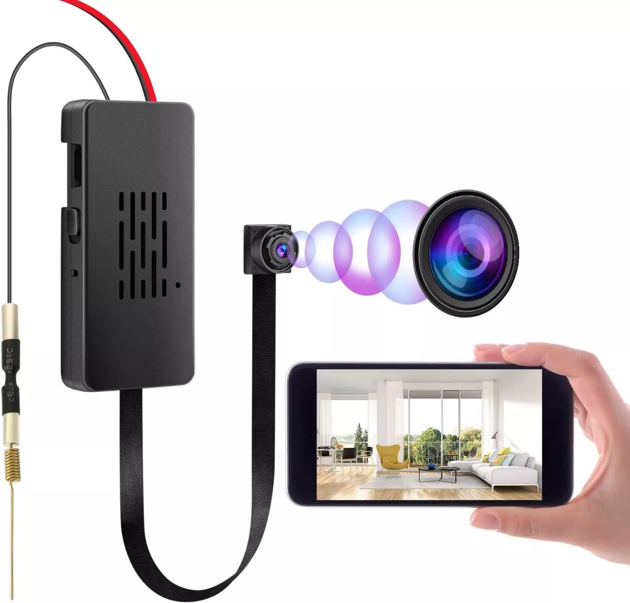 Cameră Wi‑Fi modul micro — cablu panglică